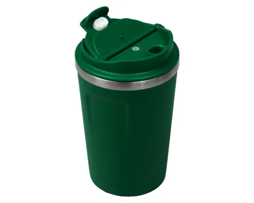 Термокружка Zencup вакуумная, стальная, 380 мл, зеленая