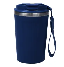 Термокружка Zencup вакуумная, стальная, 380 мл, темно-синяя
