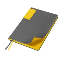 Ежедневник Flexy Star Sivilia Grey Edition Color А5 серо-желтый, недатированный в гибкой обложке