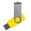 Флеш накопитель USB 2.0 Twister Сolor Mix 16GB, пластик Софт Тач/металл, желтый/серебристый