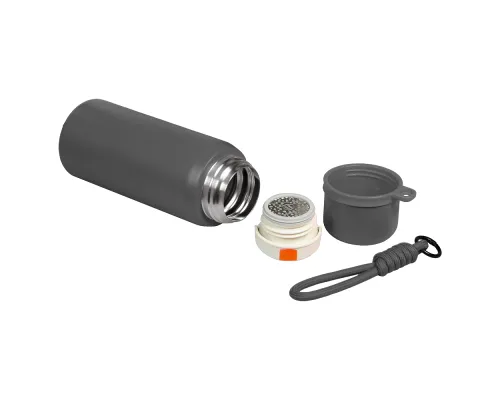 Термос вакуумный стальной La Vie с ремувкой  двухстеночный 500 мл матовый в подарочной упаковке, темно-серый