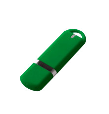 Флеш накопитель USB 2.0 Memo 32GB, пластик Софт Тач, зеленый/зеленый
