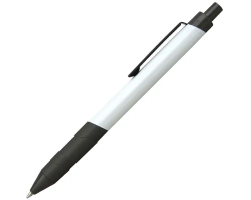 Ручка шариковая, металлическая, белая/серая Ручка шариковая, металлическая, белая/серая