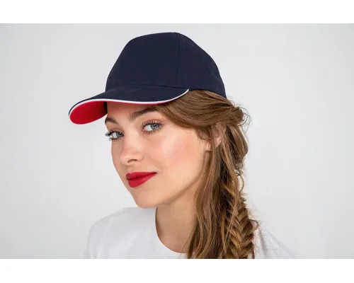 Бейсболка Longchamp, темно-синяя Бейсболка Longchamp, темно-синяя