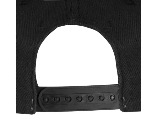 Бейсболка Unit Snapback с прямым козырьком, черная Бейсболка Unit Snapback с прямым козырьком, черная