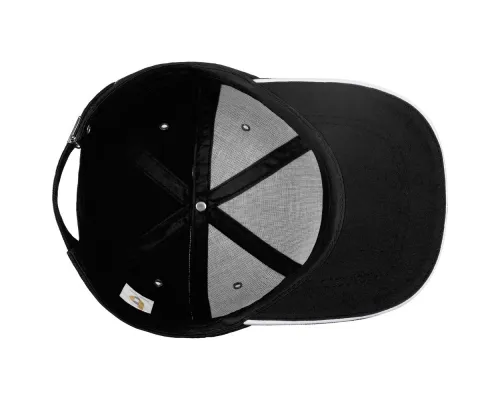 Бейсболка Bizbolka Canopy, черная с белым кантом Бейсболка Bizbolka Canopy, черная с белым кантом