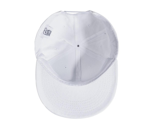 Бейсболка Unit Snapback с прямым козырьком, белая Бейсболка Unit Snapback с прямым козырьком, белая