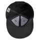 Бейсболка Unit Snapback с прямым козырьком, черная