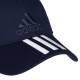 Бейсболка Six-panel Classic 3 stripes, темно-синяя