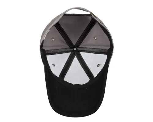 Бейсболка Unit Trendy, серая с черным Бейсболка Unit Trendy, серая с черным
