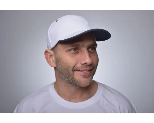 Бейсболка Unit Trendy, голубая с белым Бейсболка Unit Trendy, голубая с белым