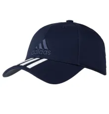 Бейсболка Six-panel Classic 3 stripes, темно-синяя