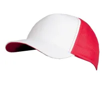 Бейсболка Unit Pro, белая с красным