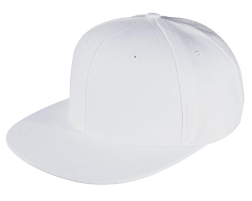 Бейсболка Unit Snapback с прямым козырьком, белая Бейсболка Unit Snapback с прямым козырьком, белая