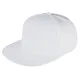 Бейсболка Unit Snapback с прямым козырьком, белая