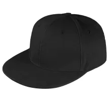 Бейсболка Unit Snapback с прямым козырьком, черная