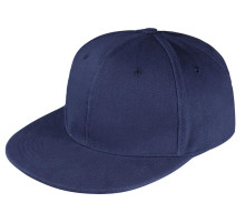 Бейсболка Unit Snapback с прямым козырьком, темно-синяя