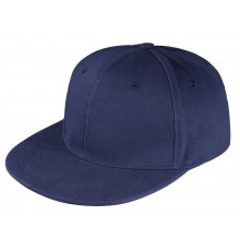 Бейсболка Unit Snapback с прямым козырьком, темно-синяя