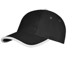 Бейсболка Unit Trendy, черная с белым