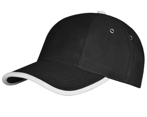 Бейсболка Unit Trendy, черная с белым Бейсболка Unit Trendy, черная с белым