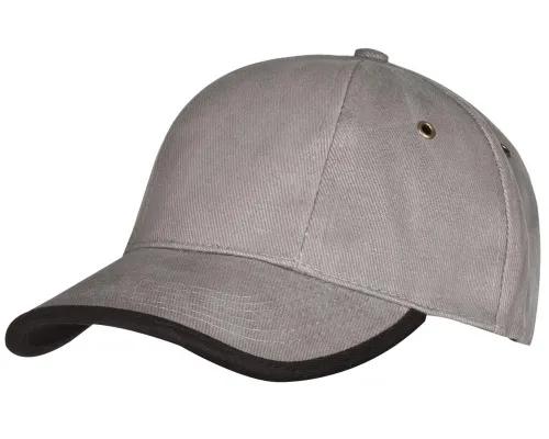 Бейсболка Unit Trendy, серая с черным Бейсболка Unit Trendy, серая с черным