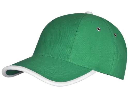 Бейсболка Unit Trendy, зеленая с белым Бейсболка Unit Trendy, зеленая с белым