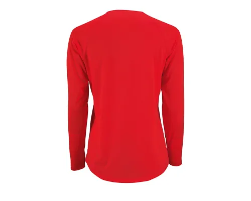 Футболка с длинным рукавом Sporty LSL Women, красная Футболка с длинным рукавом Sporty LSL Women, красная