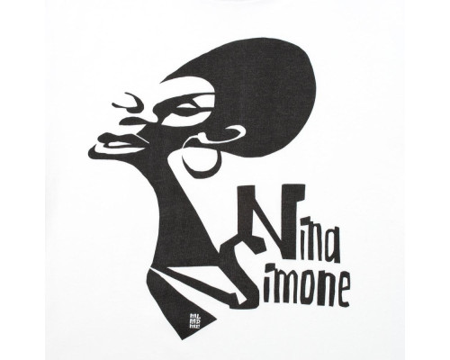 Футболка женская «Меламед. Nina Simone», белая