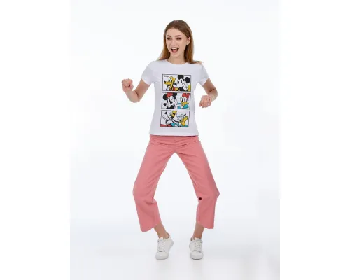 Футболка женская Mickey & Friends, белая Футболка женская Mickey & Friends, белая