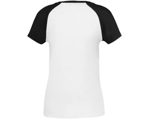 Футболка женская T-bolka Bicolor Lady, белая с черным Футболка женская T-bolka Bicolor Lady, белая с черным