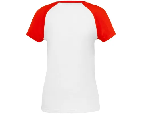 Футболка женская T-bolka Bicolor Lady, белая с красным Футболка женская T-bolka Bicolor Lady, белая с красным