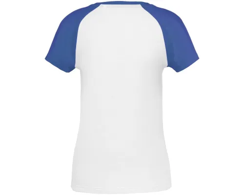 Футболка женская T-bolka Bicolor Lady, белая с синим Футболка женская T-bolka Bicolor Lady, белая с синим