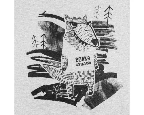 Футболка женская «Волка футболка», серый меланж Футболка женская «Волка футболка», серый меланж