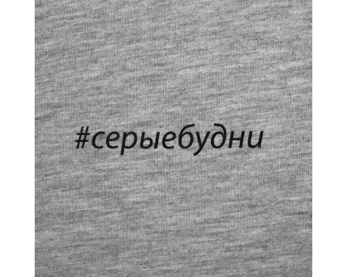 Футболка мужская «Серые будни», серый меланж