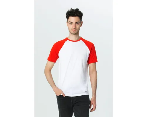 Футболка мужская T-bolka Bicolor, белая с черным Футболка мужская T-bolka Bicolor, белая с черным
