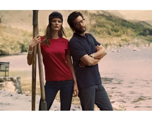 Футболка женская Ladies American T, темно-синяя Футболка женская Ladies American T, темно-синяя
