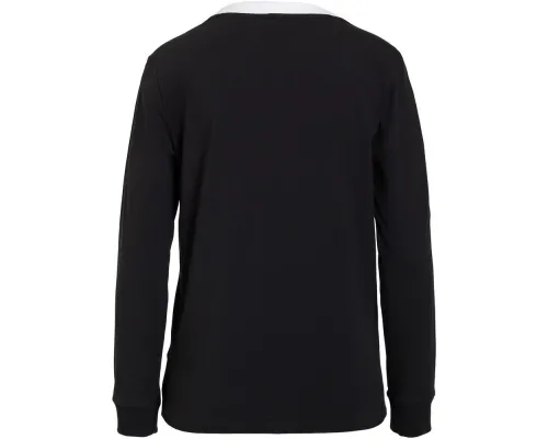 Футболка женская с длинным рукавом 3 Stripes LS, черная Футболка женская с длинным рукавом 3 Stripes LS, черная