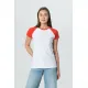 Футболка женская T-bolka Bicolor Lady, белая с синим