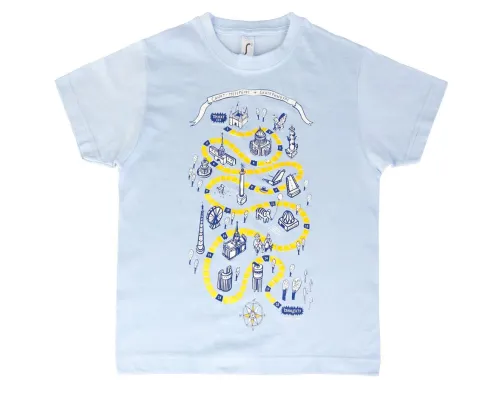 Футболка детская Regent Kids 150, голубая Футболка детская Regent Kids 150, голубая