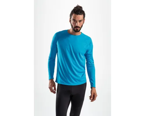 Футболка с длинным рукавом Sporty LSL Men, ярко-синяя Футболка с длинным рукавом Sporty LSL Men, ярко-синяя