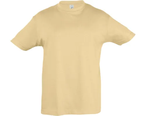 Футболка детская Regent Kids 150, бежевая Футболка детская Regent Kids 150, бежевая