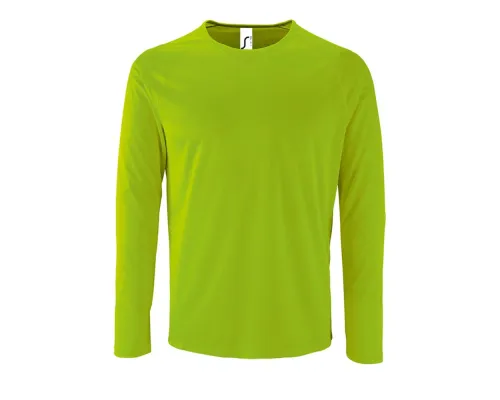 Футболка с длинным рукавом Sporty LSL Men, неоново-зеленая Футболка с длинным рукавом Sporty LSL Men, неоново-зеленая