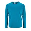 Футболка с длинным рукавом Sporty LSL Men, ярко-бирюзовая
