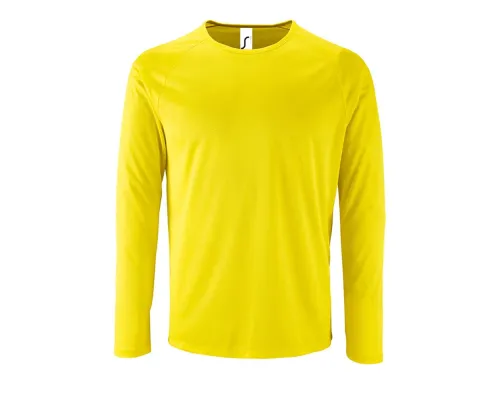 Футболка с длинным рукавом Sporty LSL Men желтый неон Футболка с длинным рукавом Sporty LSL Men желтый неон