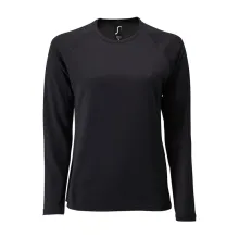 Футболка с длинным рукавом Sporty LSL Women, черная