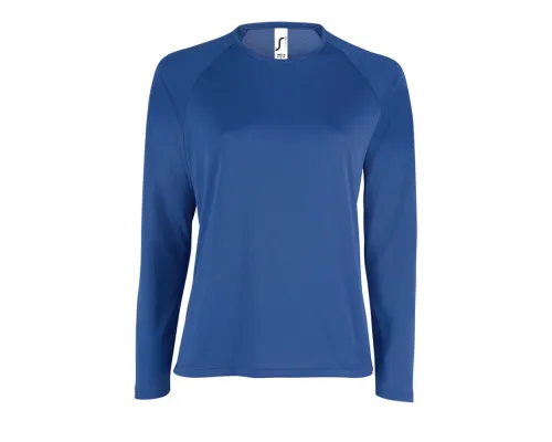 Футболка с длинным рукавом Sporty LSL Women, ярко-синяя Футболка с длинным рукавом Sporty LSL Women, ярко-синяя