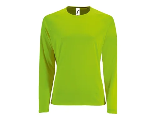 Футболка с длинным рукавом Sporty LSL Women, зеленый неон Футболка с длинным рукавом Sporty LSL Women, зеленый неон