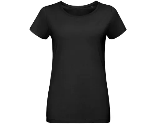 Футболка женская Martin Women, черная Футболка женская Martin Women, черная