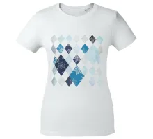 Футболка женская «Ромбо. Первый снег», белая