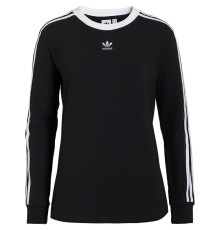 Футболка женская с длинным рукавом 3 Stripes LS, черная